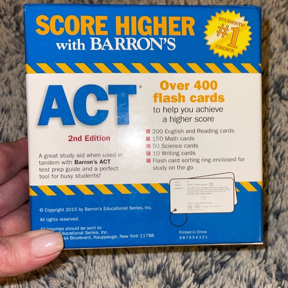 Barron’s Other - ACT study cards used in great condition